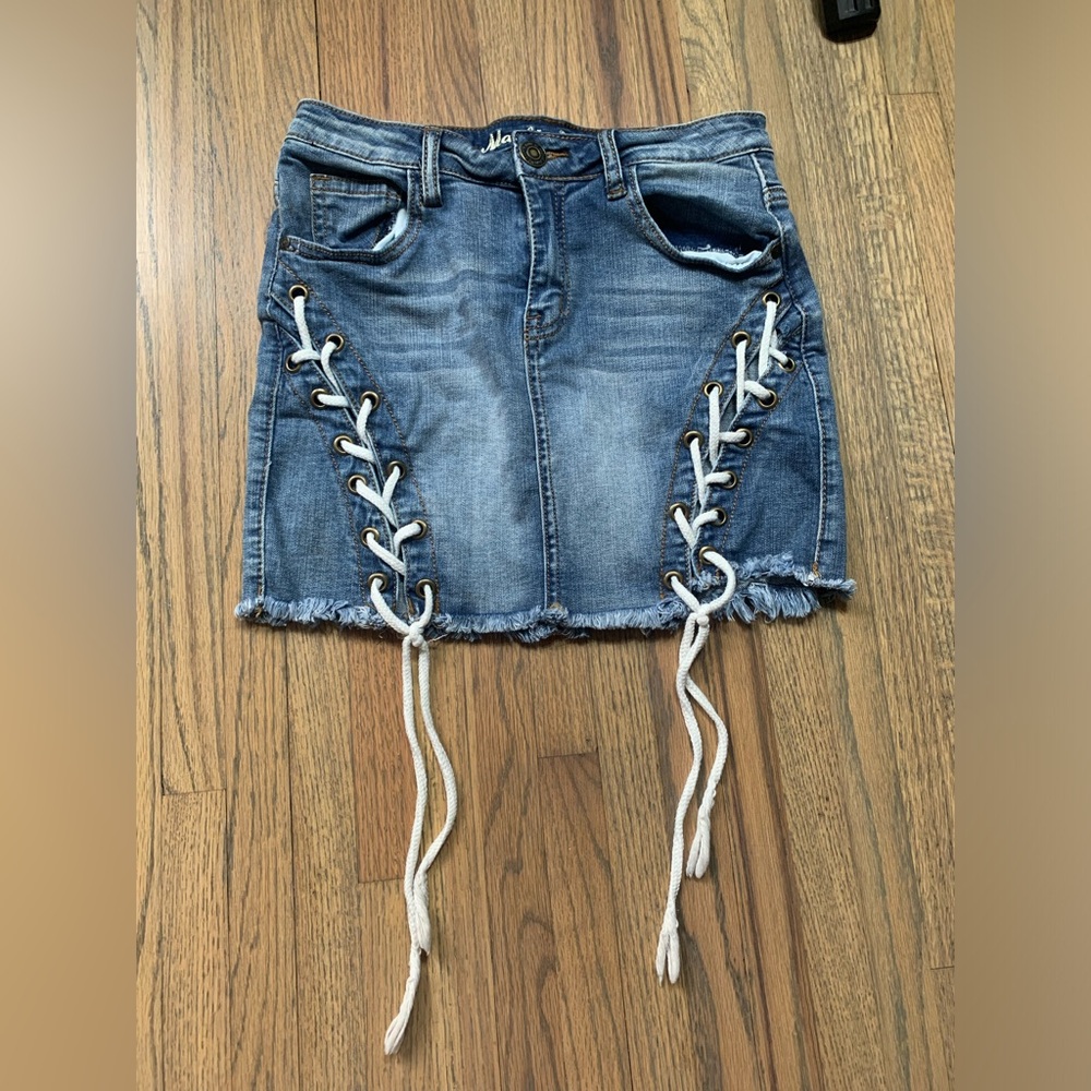 Machine denim Jean skirt medium/28
